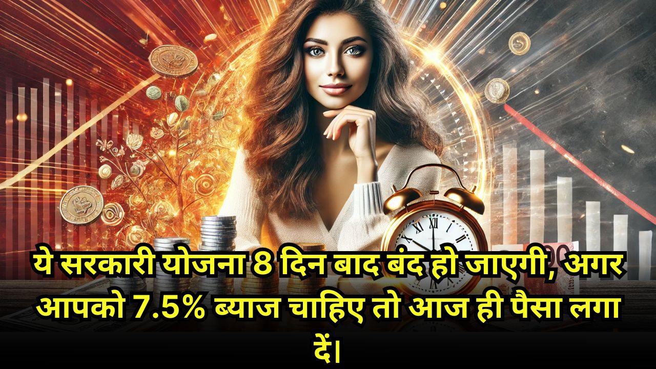 ये सरकारी योजना 8 दिन बाद बंद हो जाएगी, अगर आपको 7.5% ब्याज चाहिए तो आज ही पैसा लगा दें।