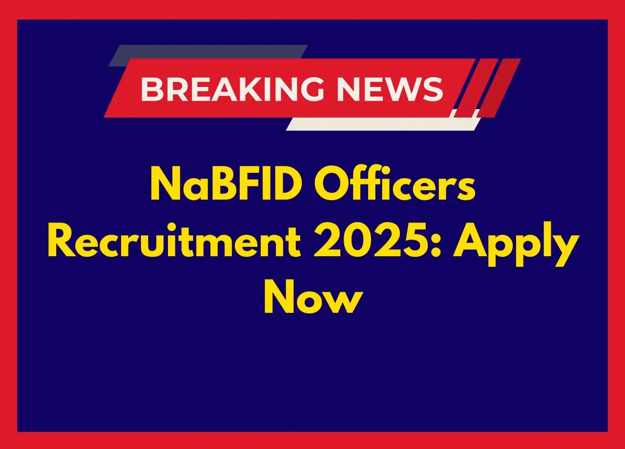 NaBFID Officers Recruitment 2025 Apply Now