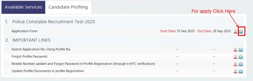 Apply for MPESB Police Constable Recruitment 2025