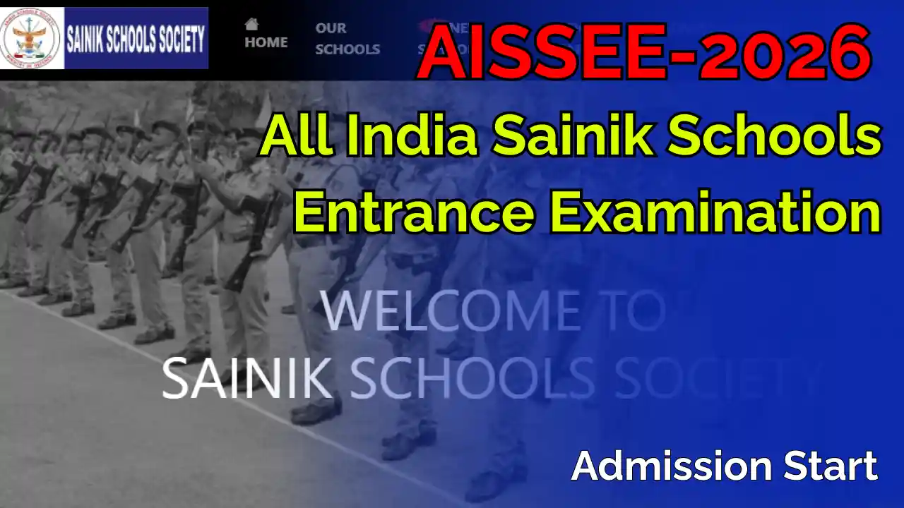 AISSEE-2026 Sainik Schools Admission 2026-27