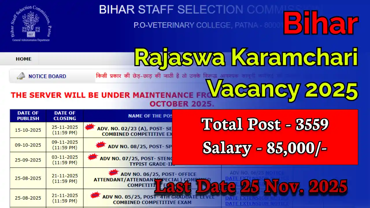 Bihar Rajaswa Karamchari Vacancy 2025