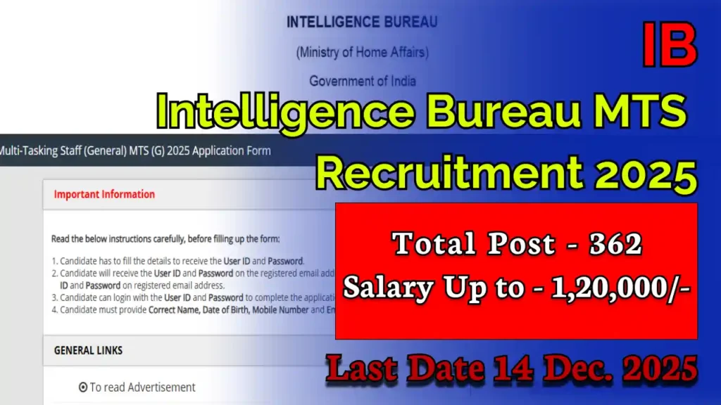 IB MTS Recruitment 2025