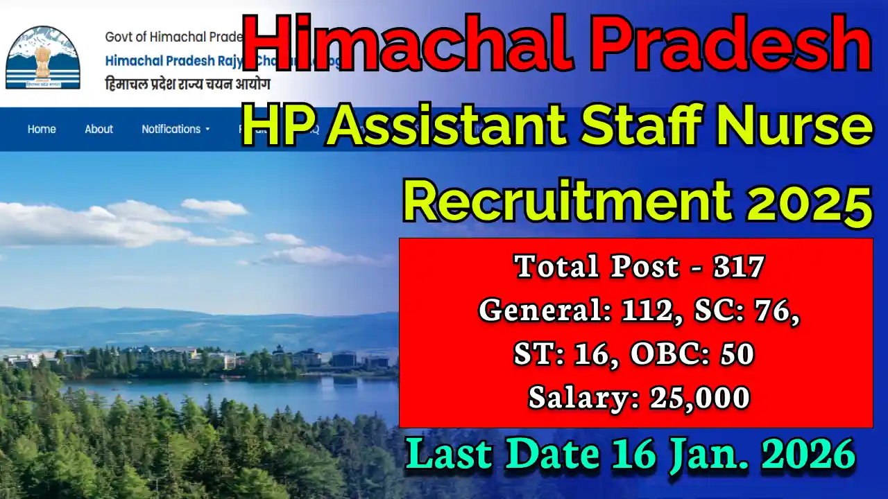 HP Assistant Staff Nurse Recruitment 2025