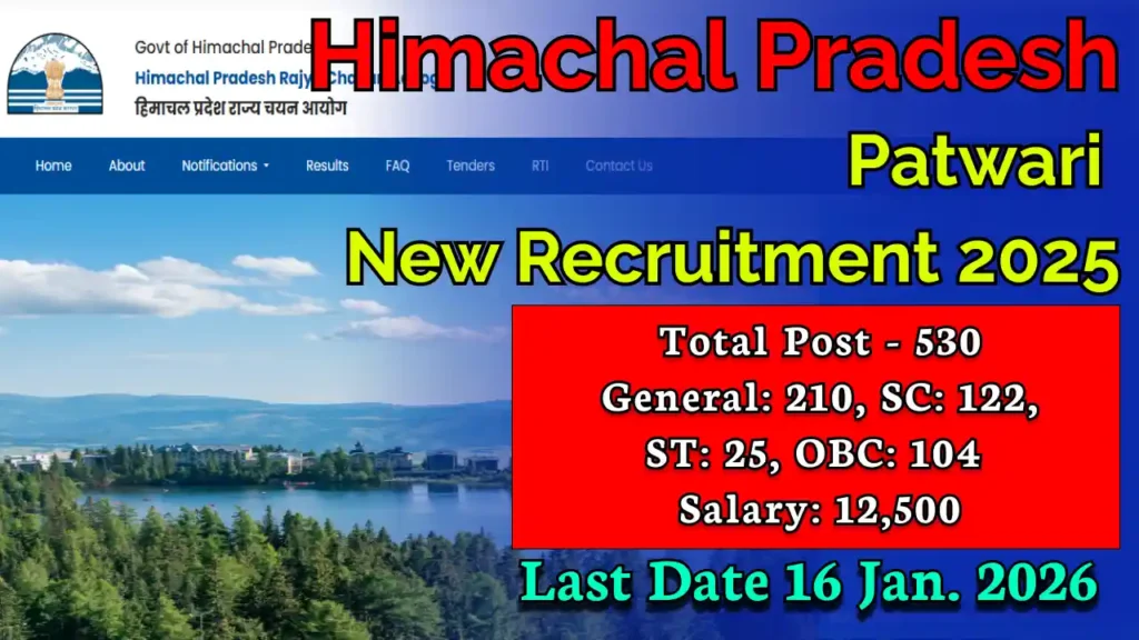 HP Patwari Recruitment 2025