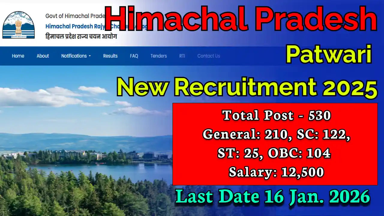 HP Patwari Recruitment 2025