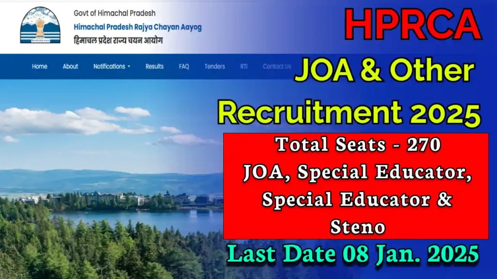 HPRCA Recruitment 2025