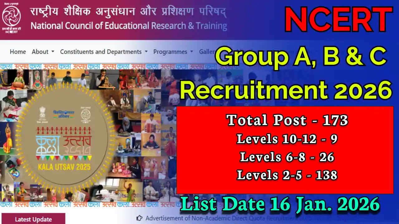 NCERT Recruitment 2026