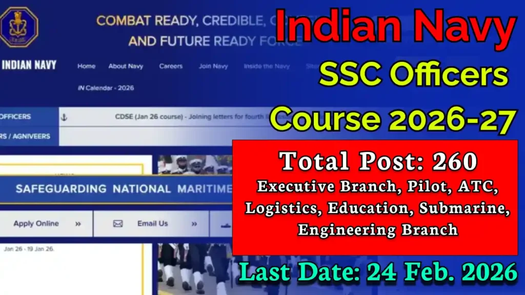 Indian Navy SSC Officers Course 2026–27