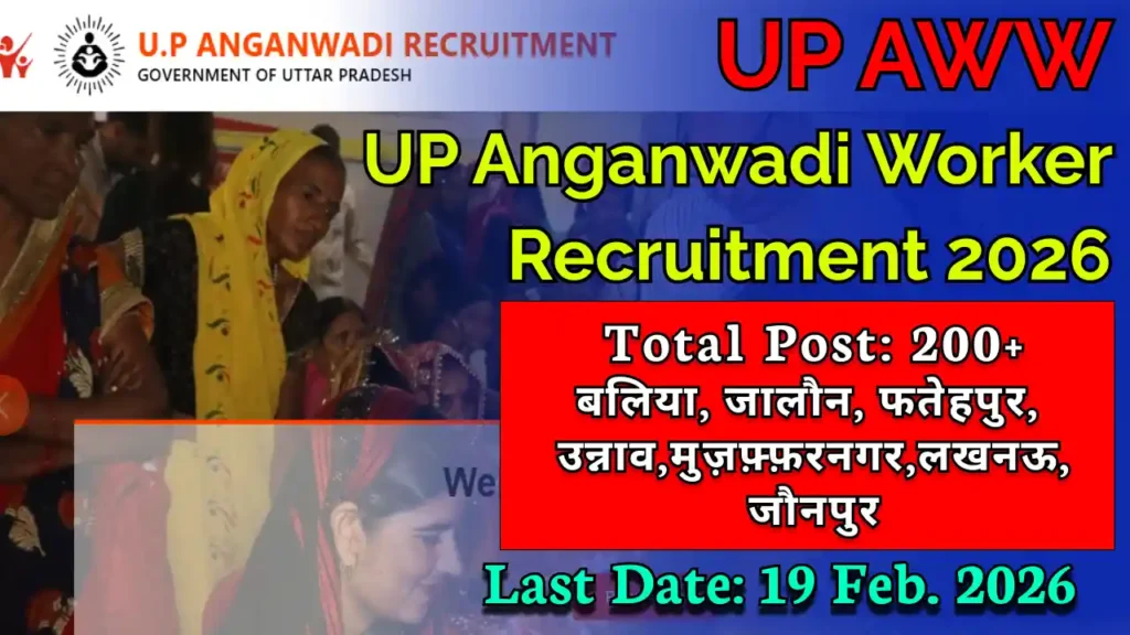 UP Anganwadi Worker Recruitment 2026