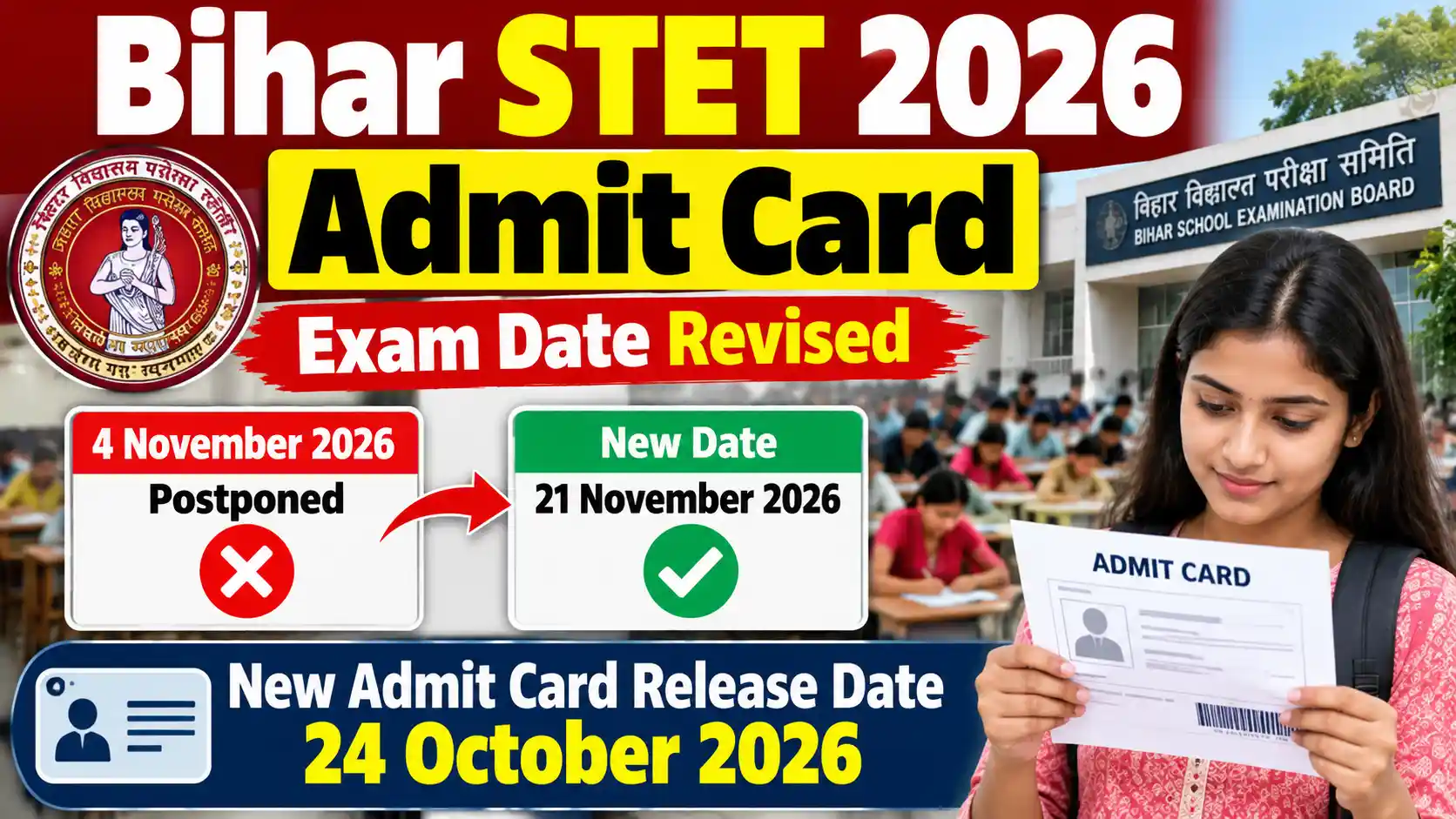 Bihar STET 2026 Admit Card