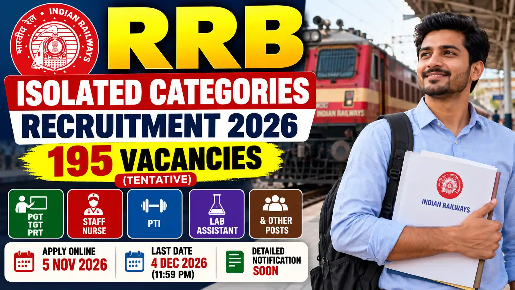 RRB Isolated Categories Recruitment 2026